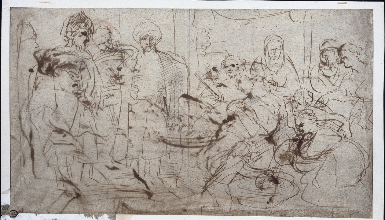 Tomyris med Cyrus huvud (verso) av Peter Paul Rubens