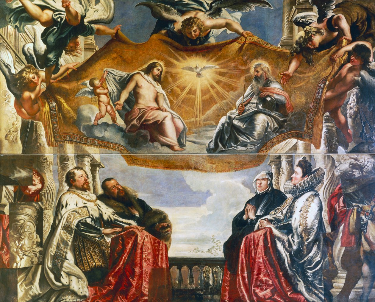 Trinity älskad av familjen Gonzaga av Peter Paul Rubens