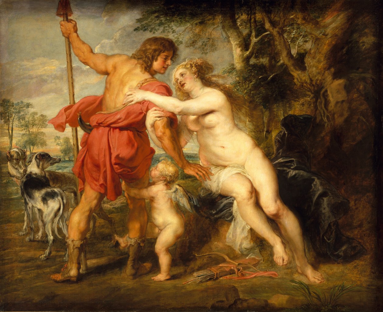 Venus och Adonis, troligen mitten av 1630-talet. av Peter Paul Rubens
