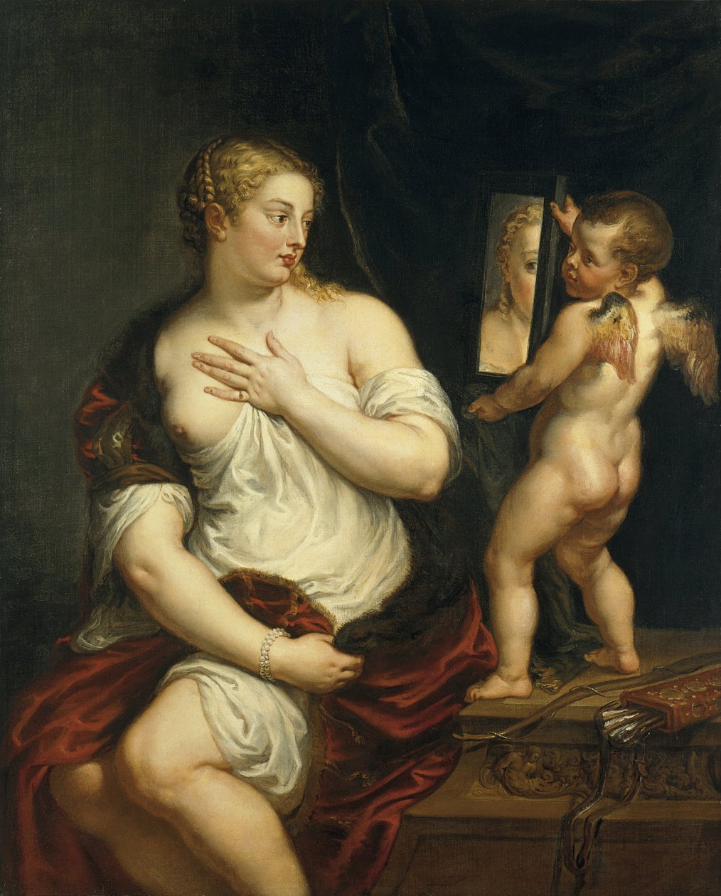 Venus och Amor, ca. 1610 av Peter Paul Rubens