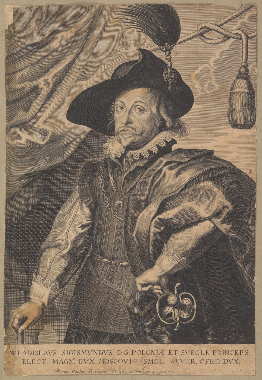 Władysław IV Vasa (1595–1648), kung av Polen och storfurste av Litauen 1632–1648 av Peter Paul Rubens