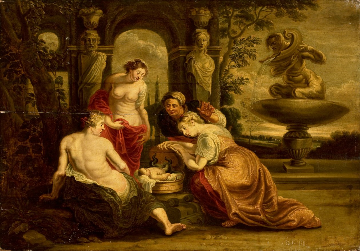 Erichthonios upptäckt av Peter Paul Rubens