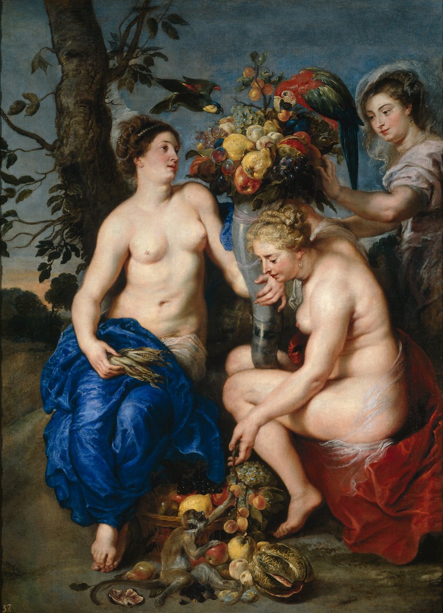 Ceres med två nymfer av Peter Paul and Snyders Frans  Rubens