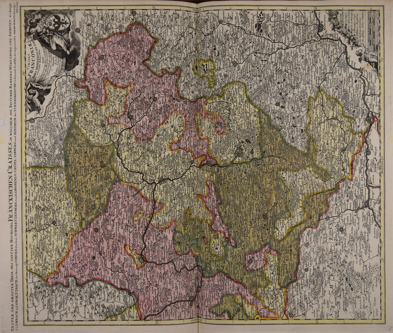 Circuli Franconiae pars orientalis et potior novissimè delineata ... av Peter Schenk the Elder