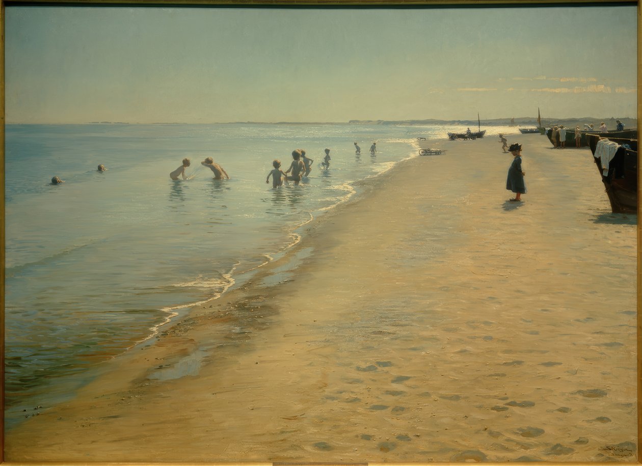 Sommardag på Skagens södra strand av Peder Severin Krøyer