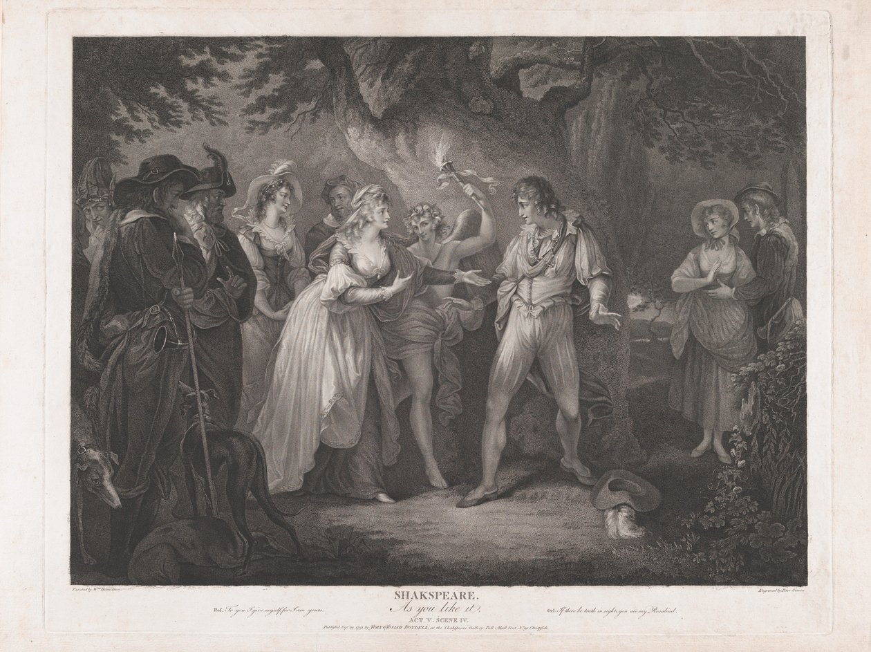Som du gillar det, akt 5, scen 4 Shakespeare, 29 september 1792., 29 september 1792. av Peter Simon