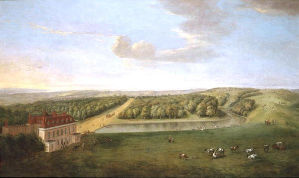 Ashburnham Place, Sussex (olja på duk) av Peter Tillemans