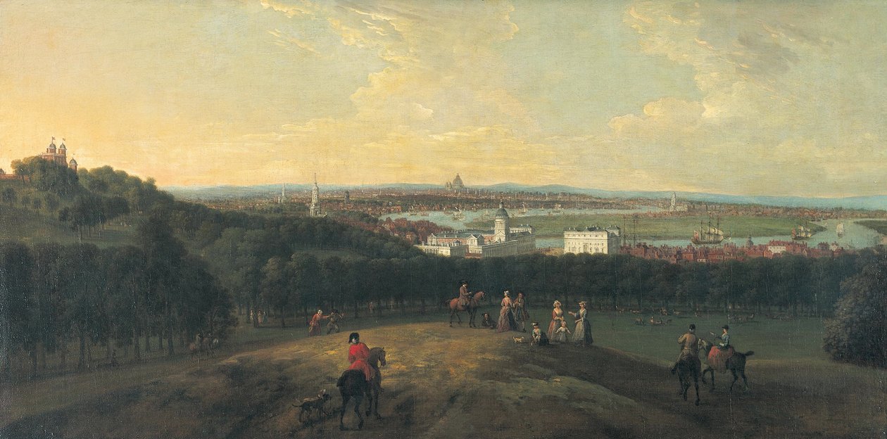 London från Greenwich Park, 1718. av Peter Tillemans