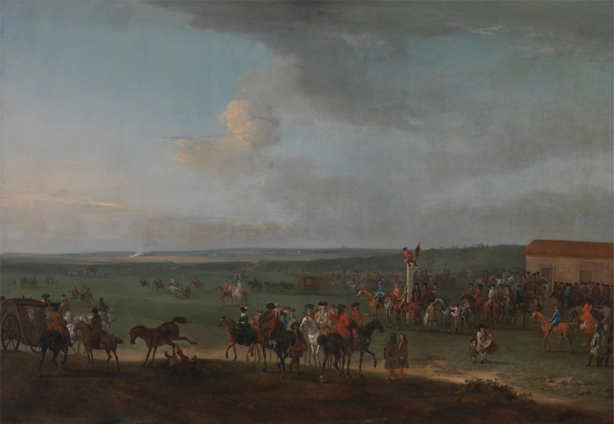 Den runda banan på Newmarket, Cambridgeshire, förbereder sig för King