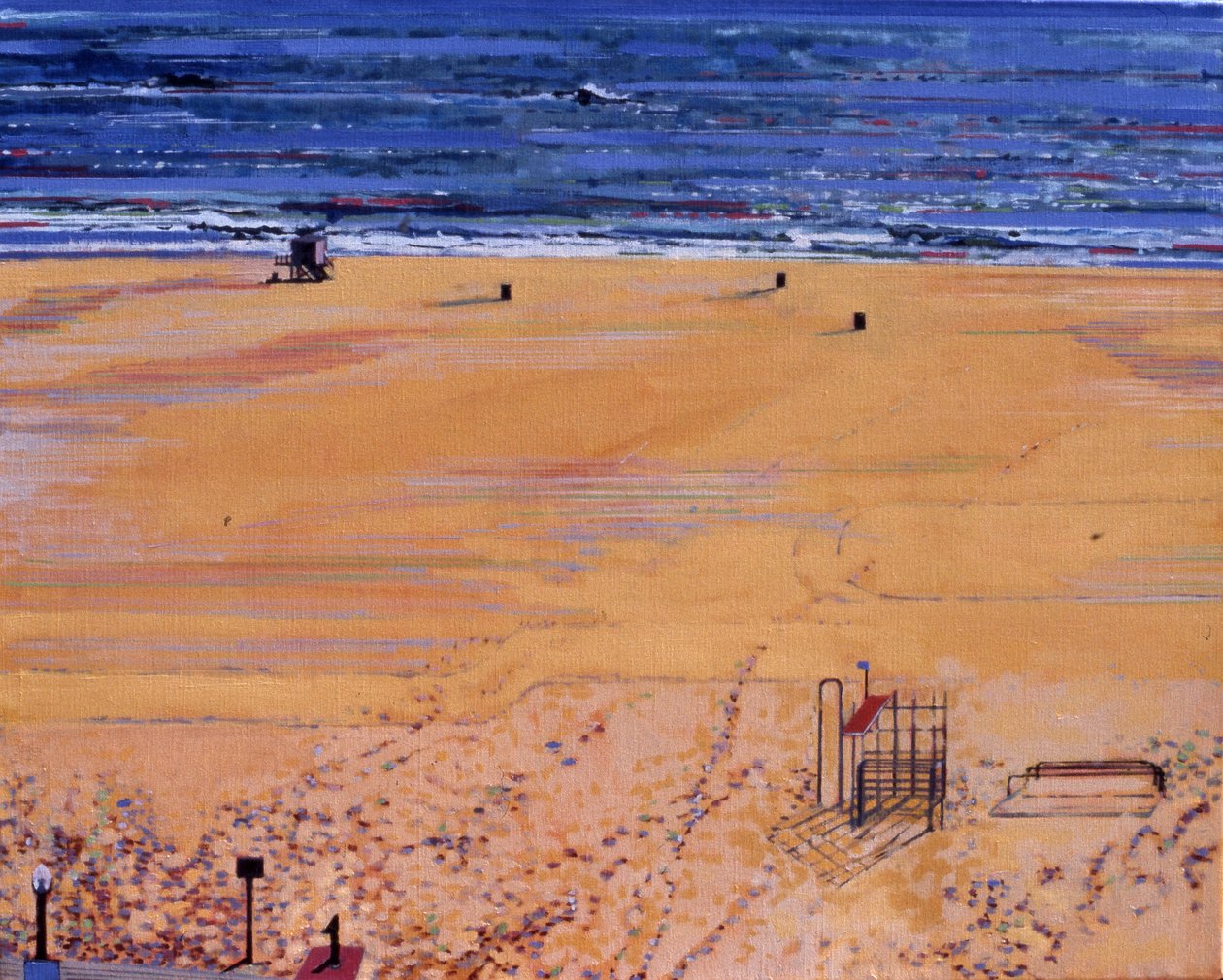 From the Beach:Santa Monica, 2003 (olja på duk) av Peter Wilson