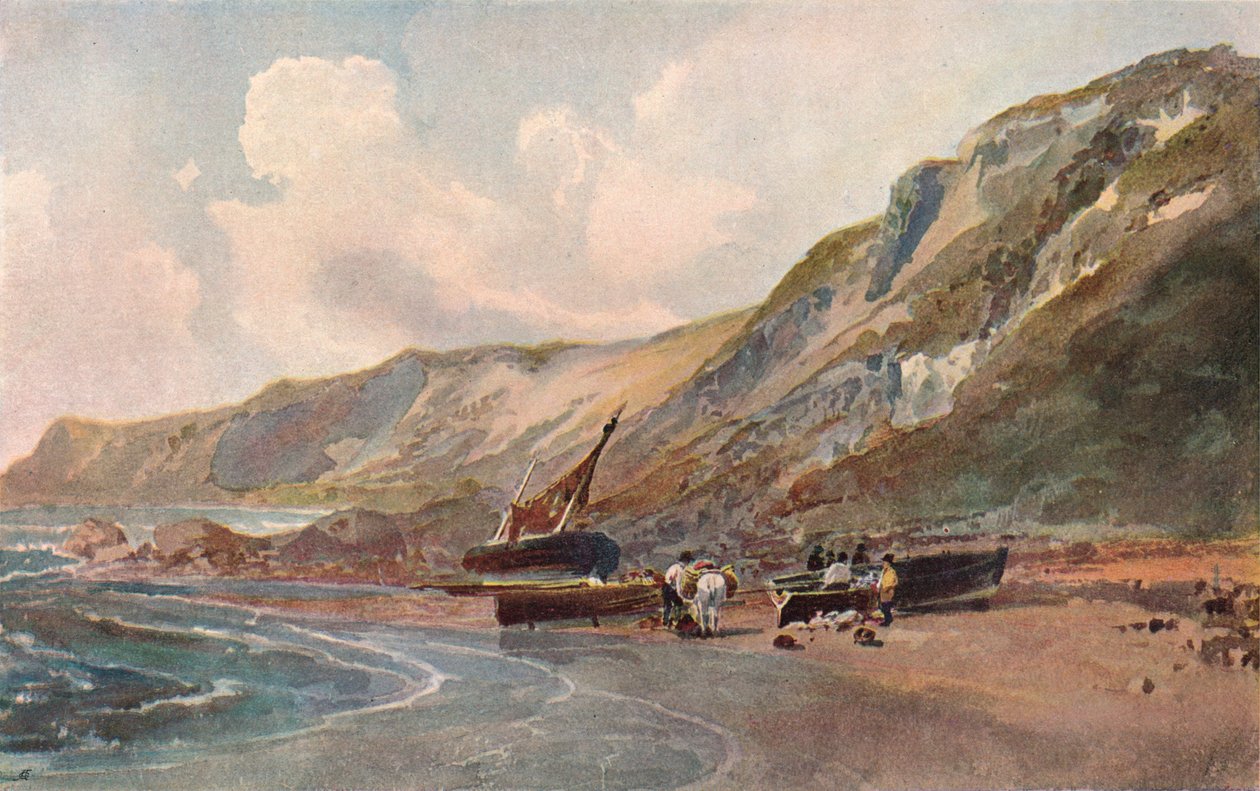 Kustscenen, c1819 av Peter de Wint