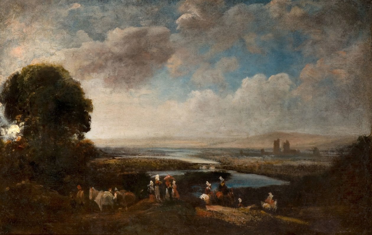 Vidsträckt landskap, 1800-50. av Peter de Wint