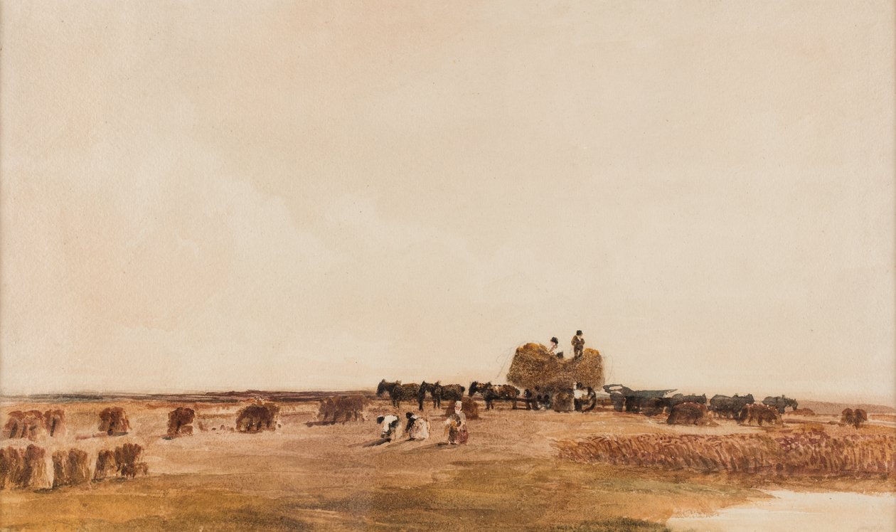 Harvest Time, okänt datum (akvarell på papper) av Peter de Wint