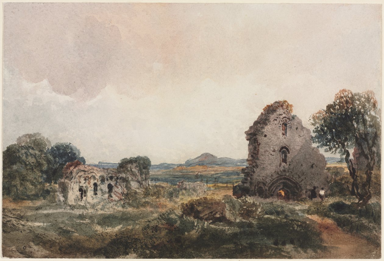 Neath Abbey, ca. 1840-talet. av Peter de Wint