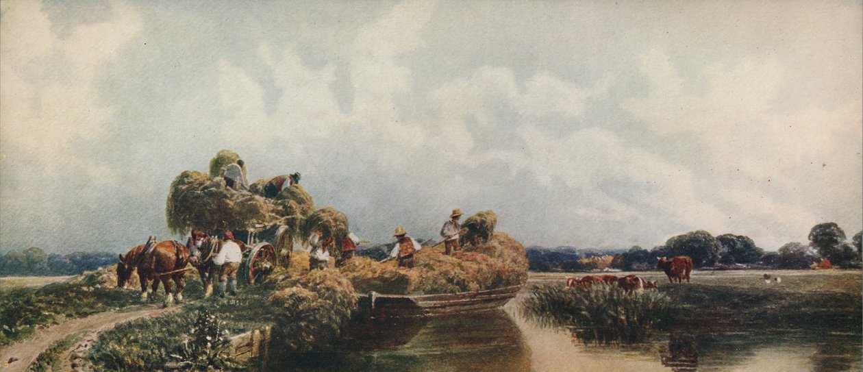 Romerska kanalen, Lincolnshire, c1840, c1915 av Peter de Wint