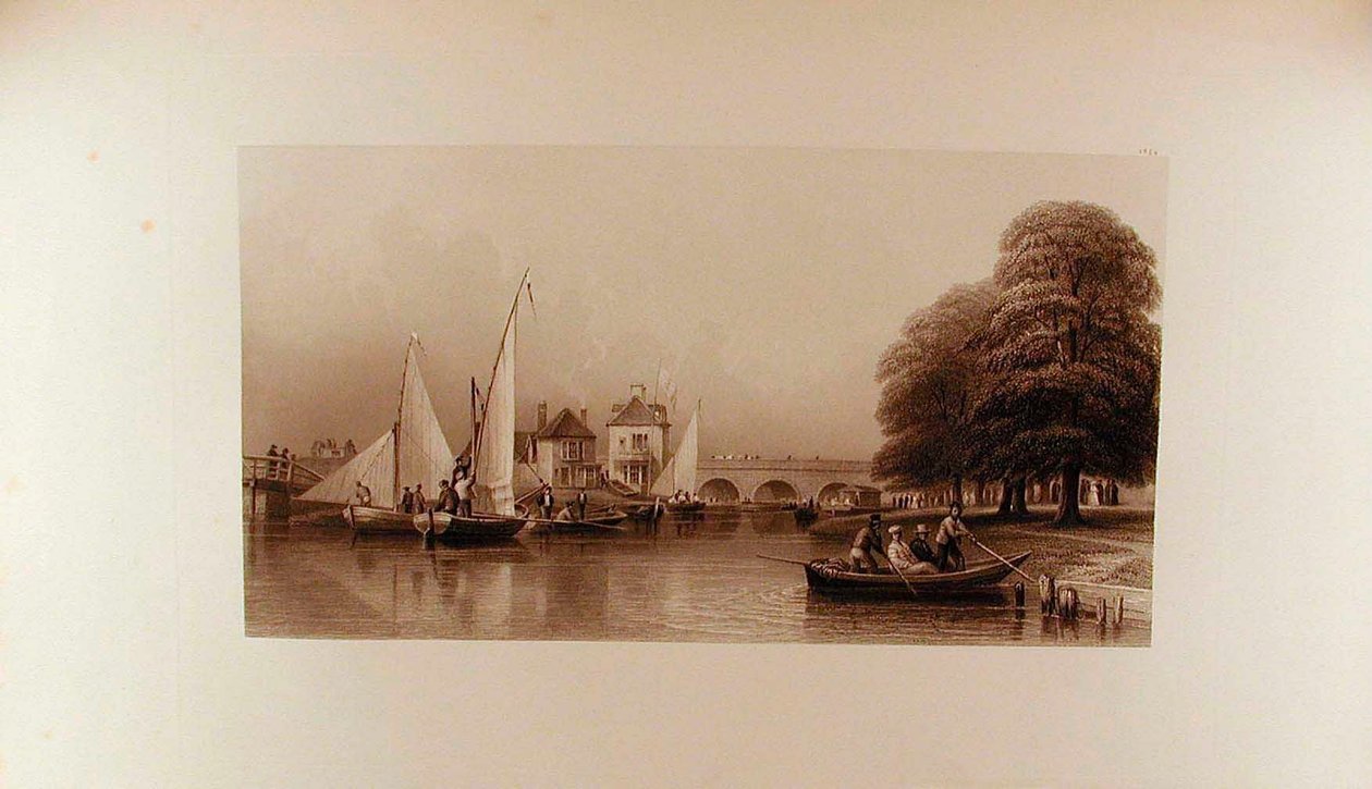 Utsikt över Folly Bridge år 1827 av Peter de Wint