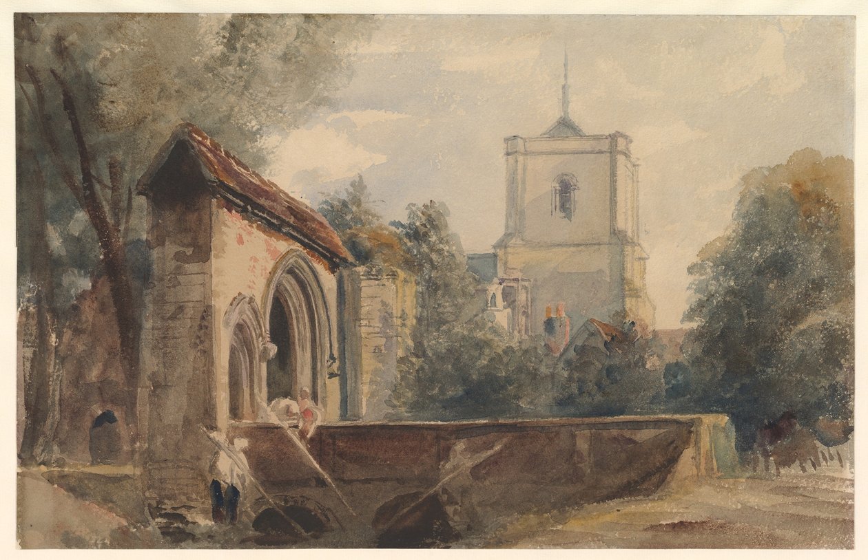 Waltham Abbey, Essex av Peter de Wint