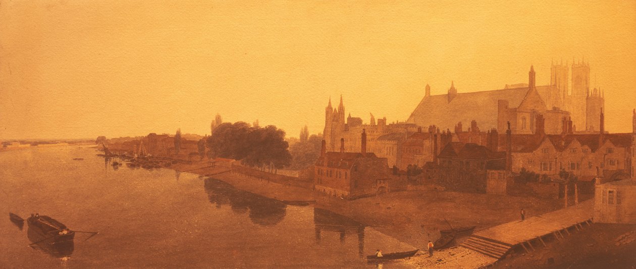 Westminster Abbey and Hall och Old Houses of Parliament av Peter de Wint