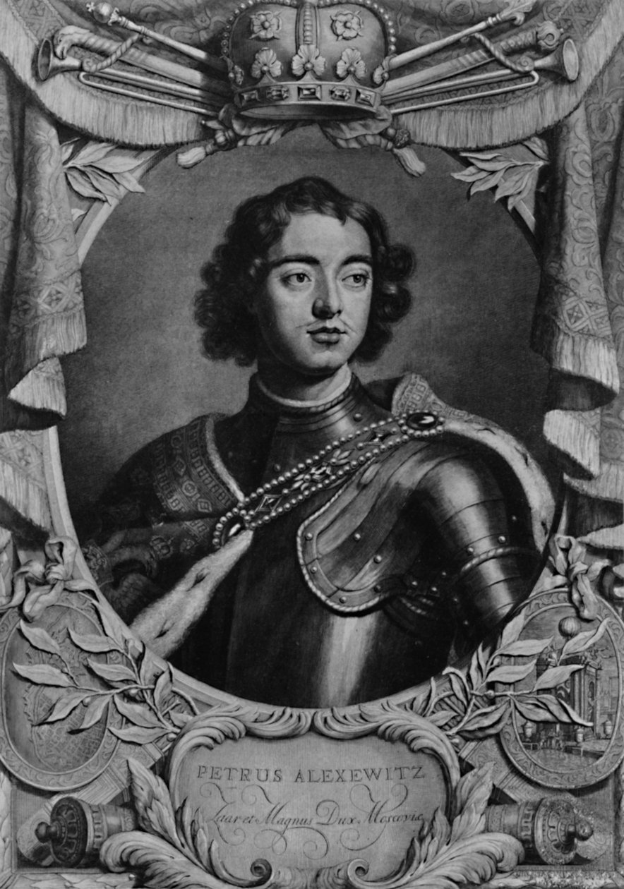 Peter the Great, Tsar of Ryssland, C1698 1894 av Peter van Gunst