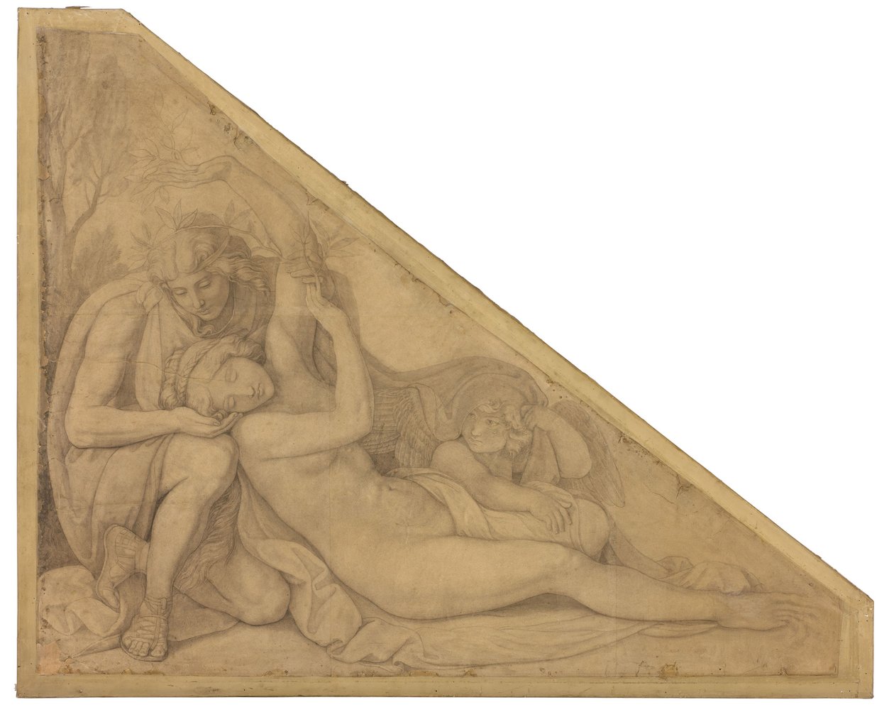 Apoll und Daphne. Karton zu den Deckenbildern der Münchner Glyptothek av Peter von Cornelius