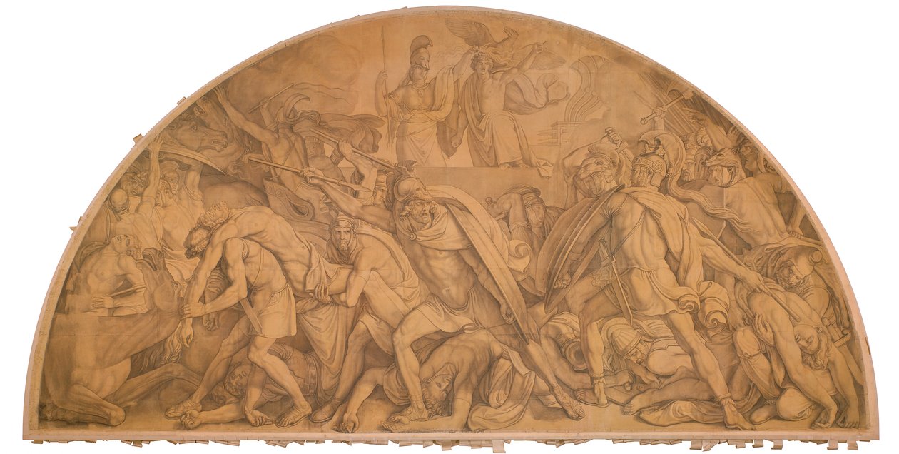 Der Kampf um den Leichnam des Patroklos av Peter von Cornelius