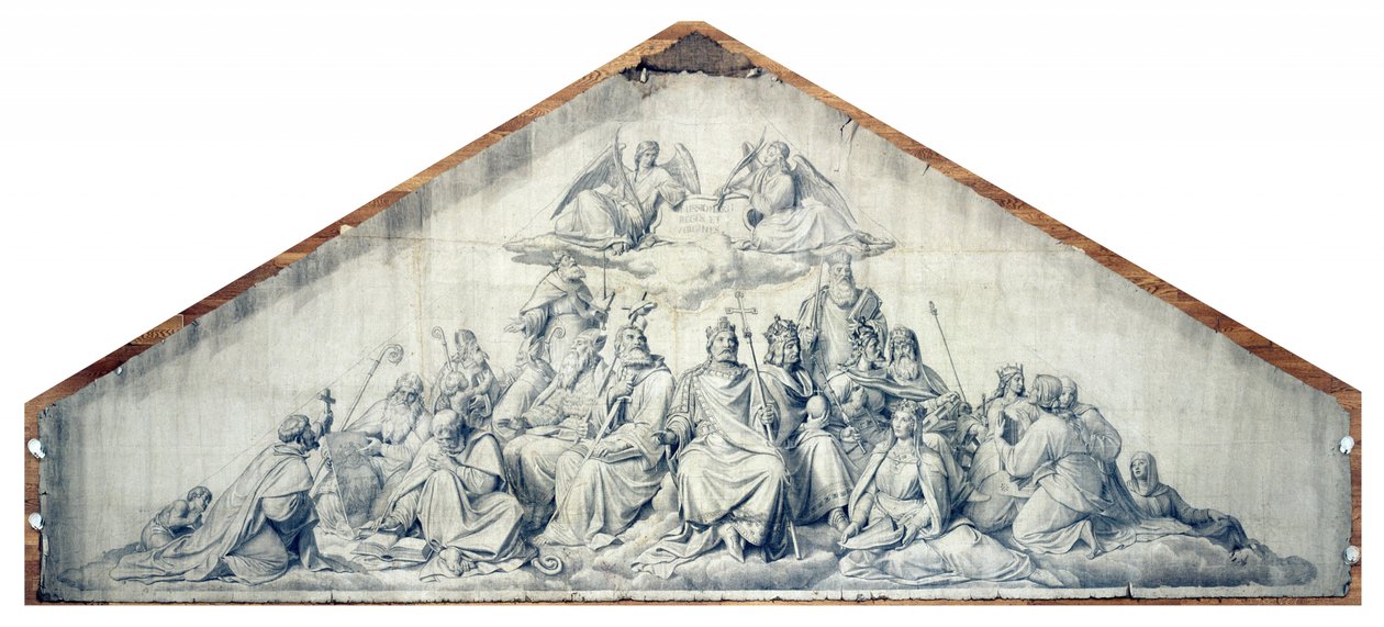 Kristendomens spridare, de heliga kungarna och jungfrurna av Peter von Cornelius