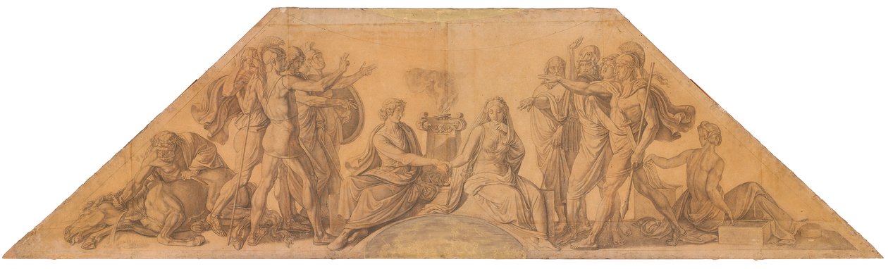 Die Vermählung von Menelaos und Helena av Peter von Cornelius