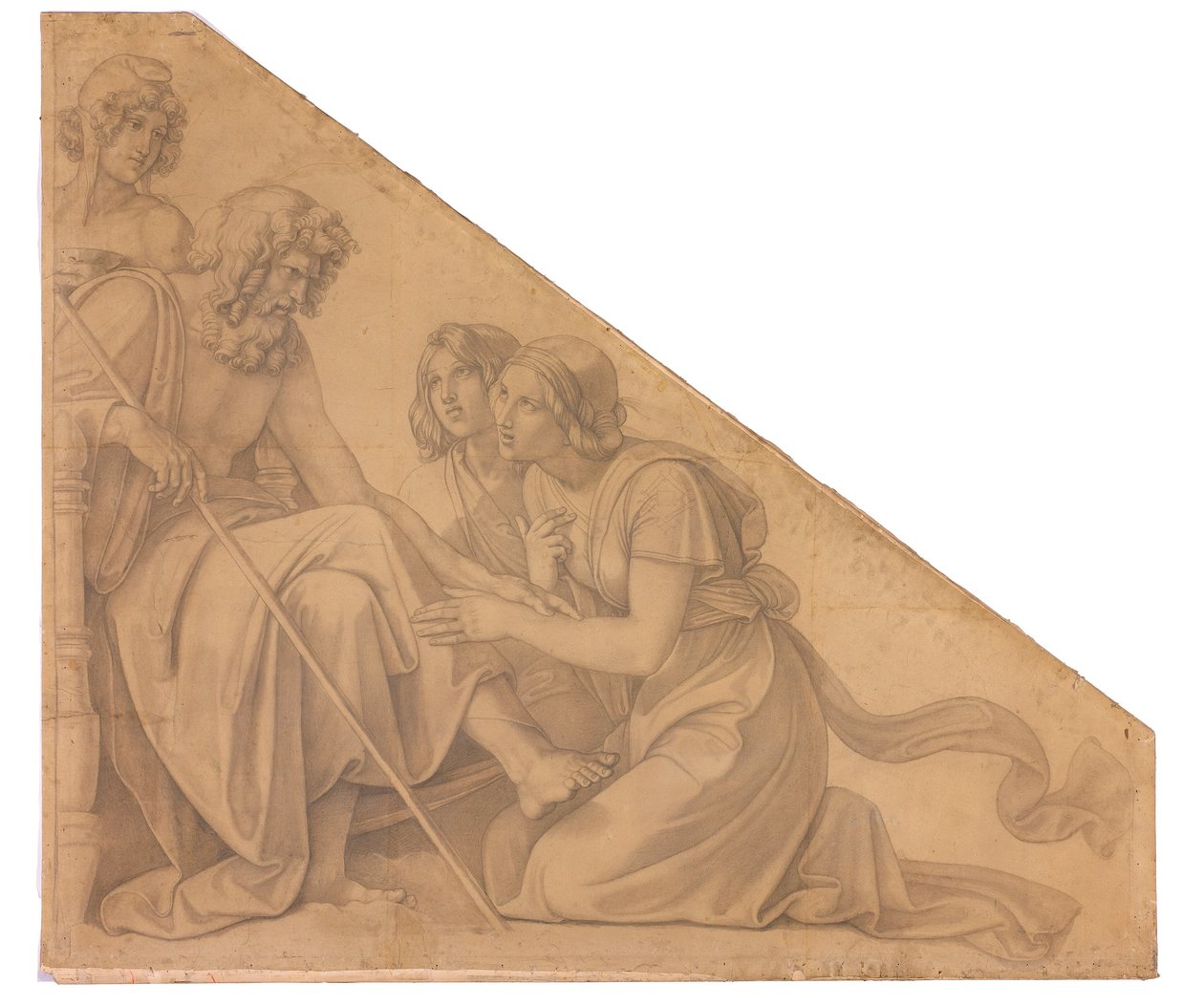 Eos und Tithonos vor Zeus av Peter von Cornelius