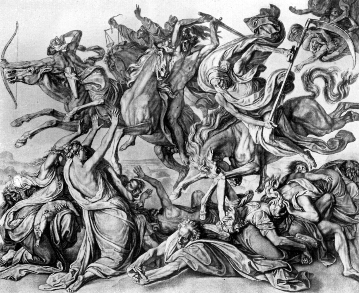 The Four Horsemen of the Apocalypse, 1926. av Peter von Cornelius