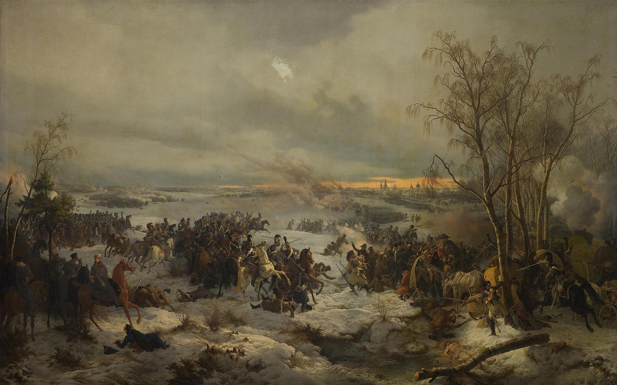 Slaget vid Krasnoi Krasny den 17 november 1812, 1849 av Peter von Hess