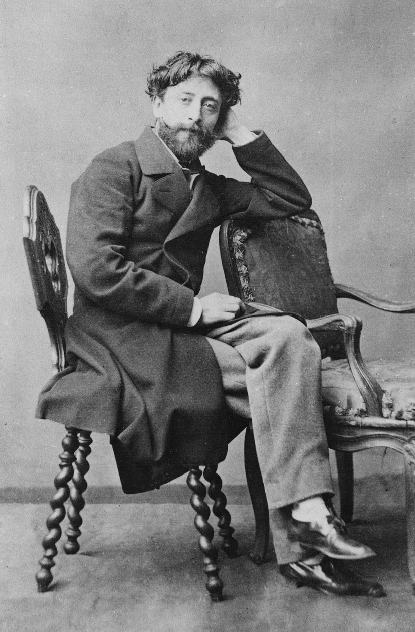Porträtt av Jules Franceschi, ca 1860 av Petit