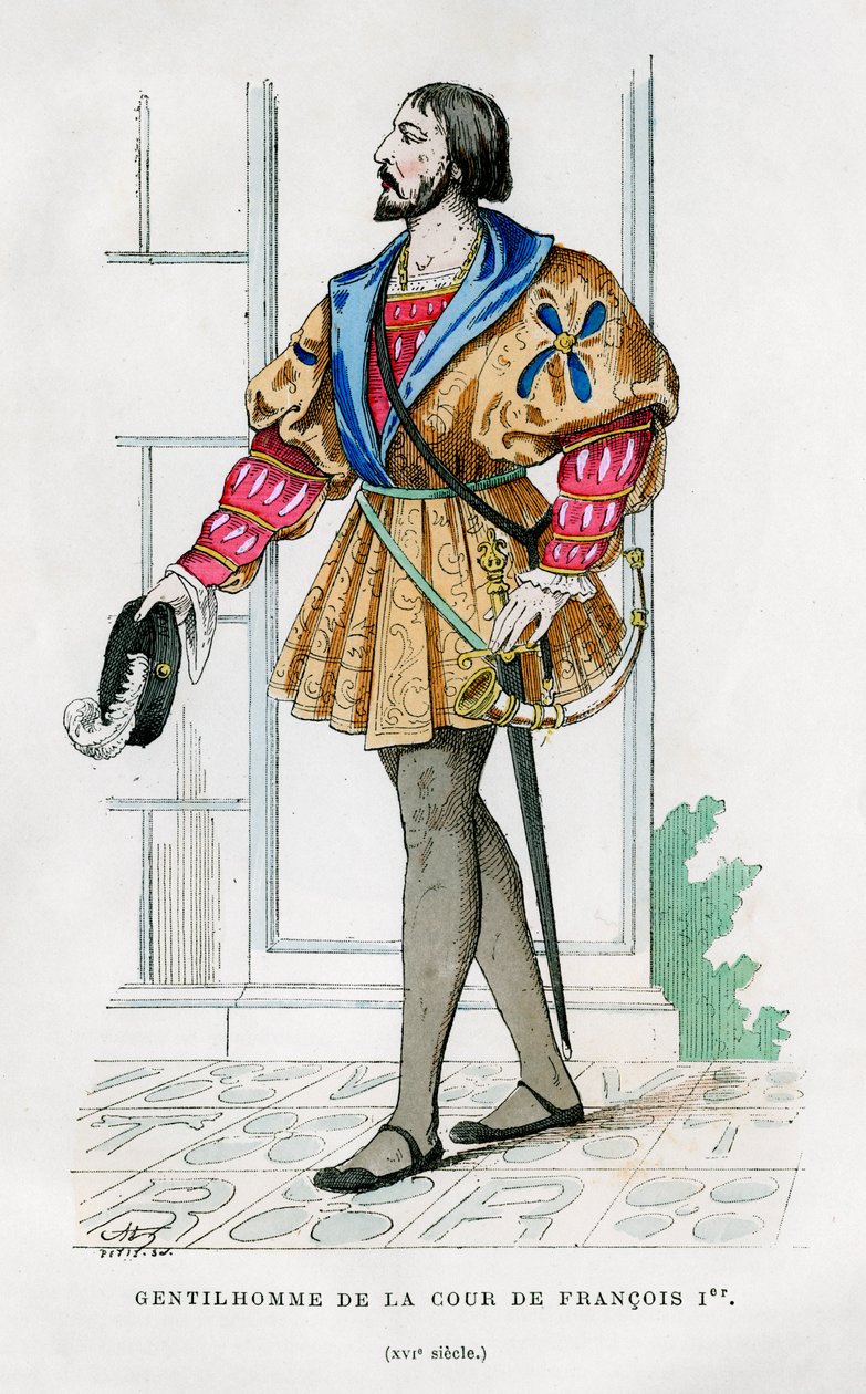 Herrar vid Frans I av Frankrikes hov, 1500-talet 1882-1884 av Petit