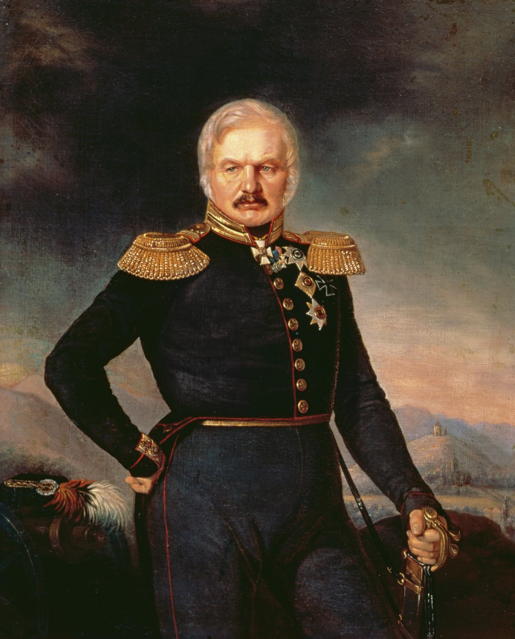 Ata o le General Alexei Ermolov (1816-27), c.1843 swed av Petr Zakharovich Zakharov-Chechenets