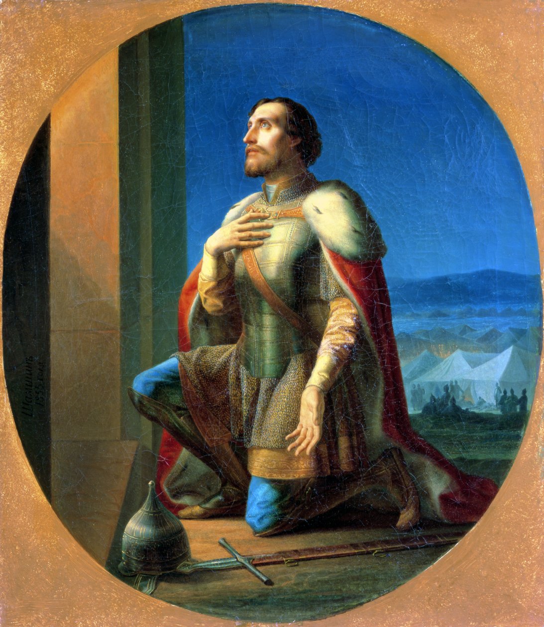 Alexander Nevskij (1220/1-65) Prins av Novgorod, storhertig av Vladimir av Petr Mikhailovich Shamshin
