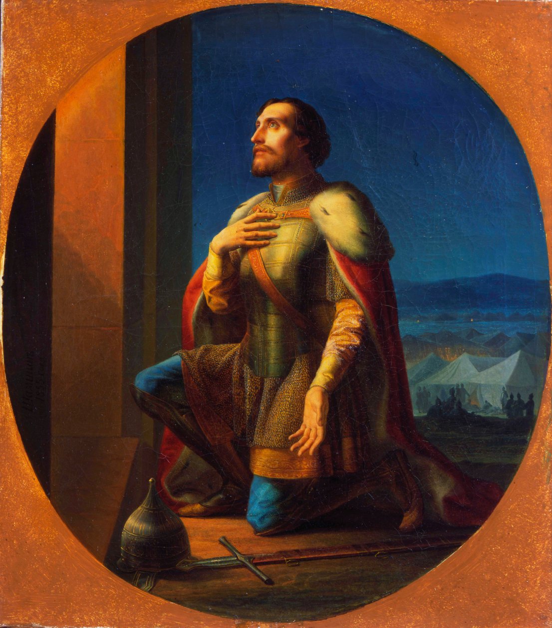 Alexander Nevskij, storprins av Novgorod och Vladimir, 1855 av Petr Mikhailovich Shamshin
