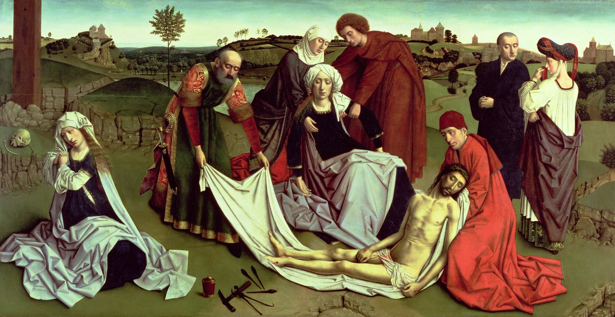 Klagosången över den döde Kristus av Petrus Christus