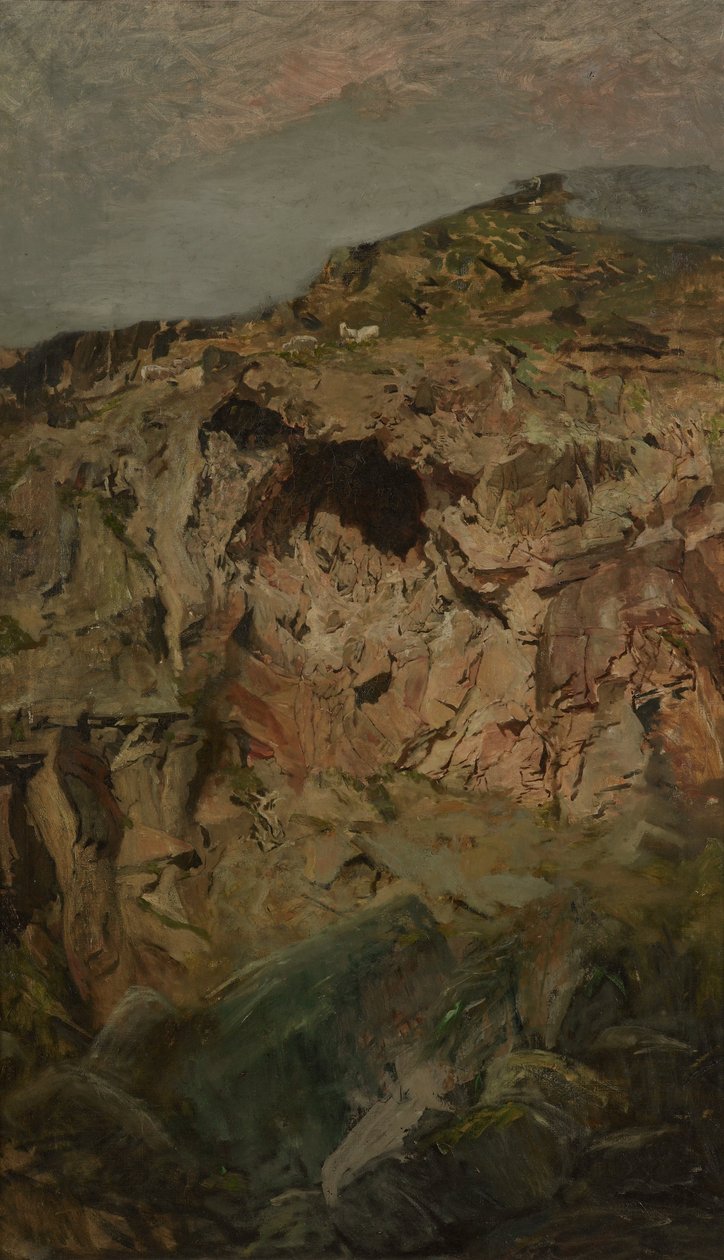 Rock study, Sumner av Petrus van der Velden