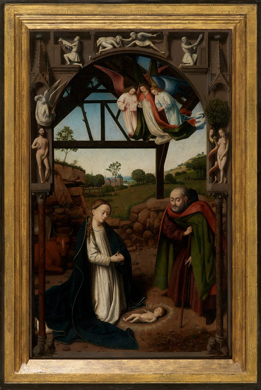 Tillbedjan av Kristus-barnet av Petrus Christus