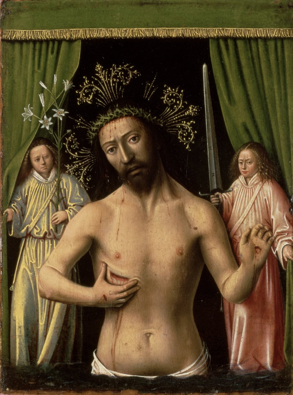 Kristus som sorgens man, 1450 av Petrus Christus