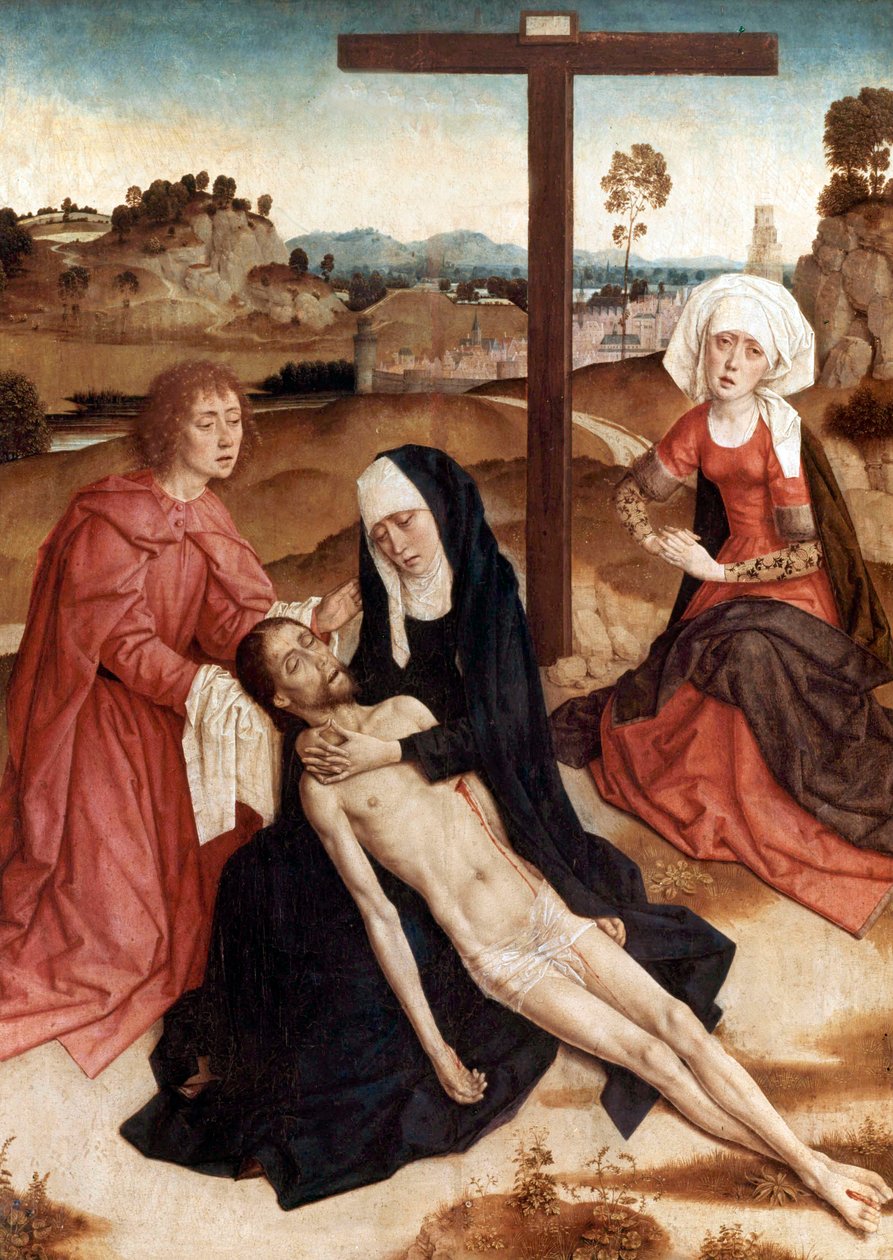 Lamentation Over The Dead Christ, ca 1444 (olja på panel) av Petrus Christus