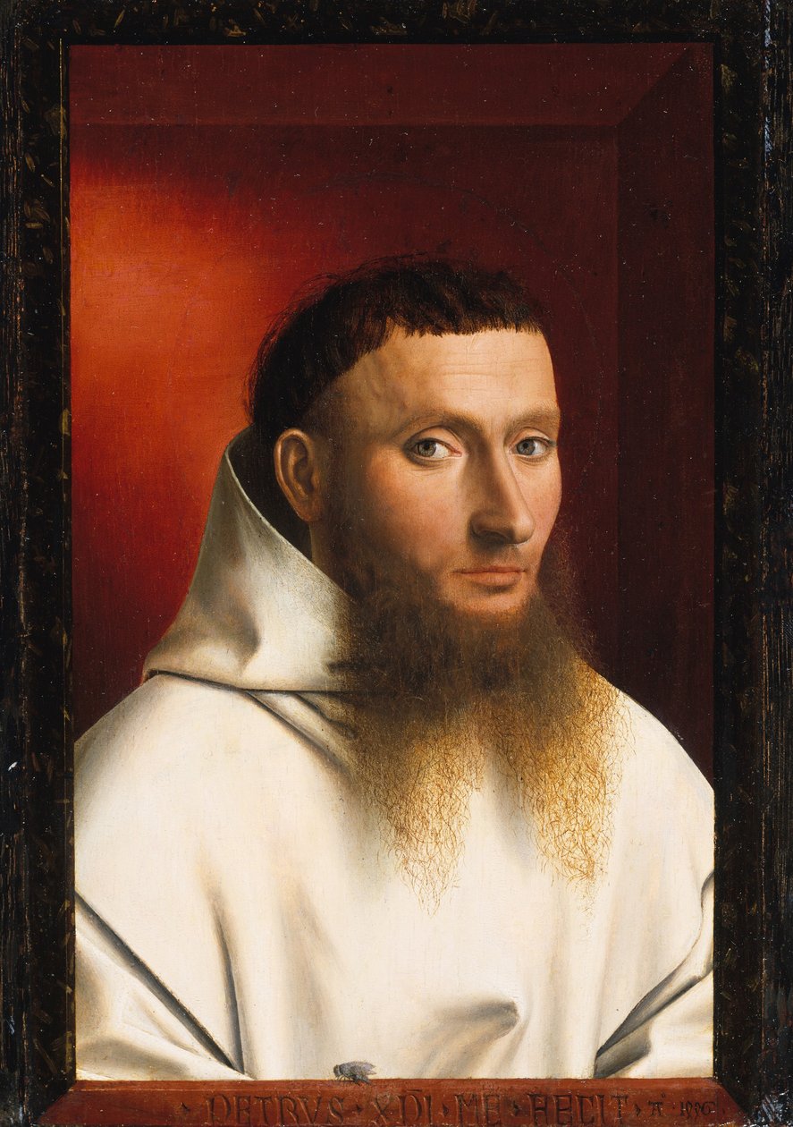Porträtt av en kartusian av Petrus Christus