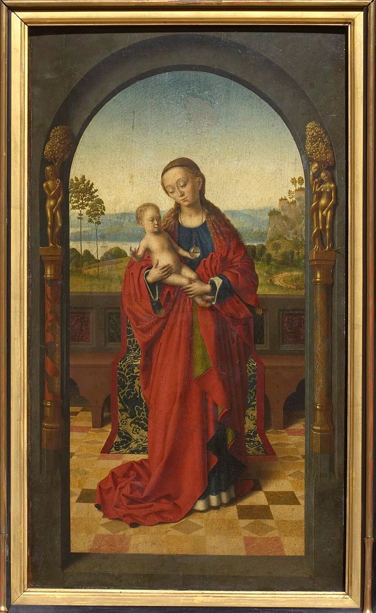 Jungfru och barn, c. 1450. av Petrus Christus