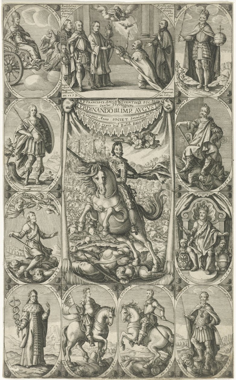 Allegorisk framställning av kejsar Ferdinand III av Petrus Rucholle