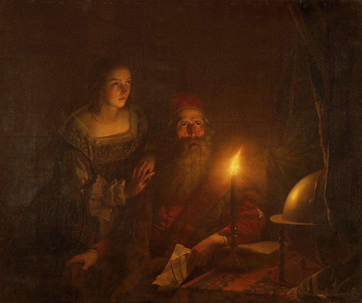 Etienne Van den Bergh falskeligen anklagad för förräderi (olja på duk) av Petrus van Schendel