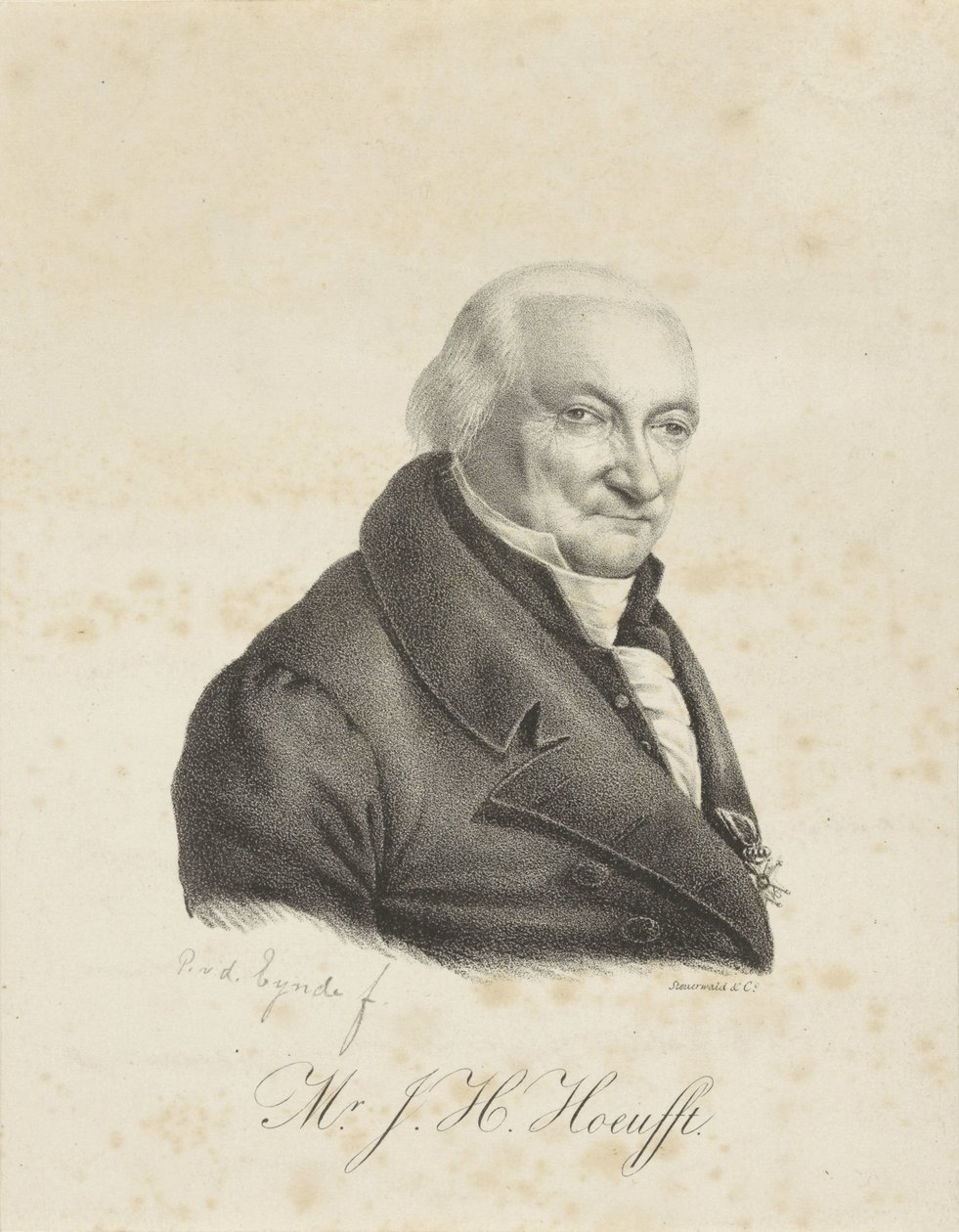 Porträtt av Jacob Hendrik Hoeufft av Petrus van den Eynde