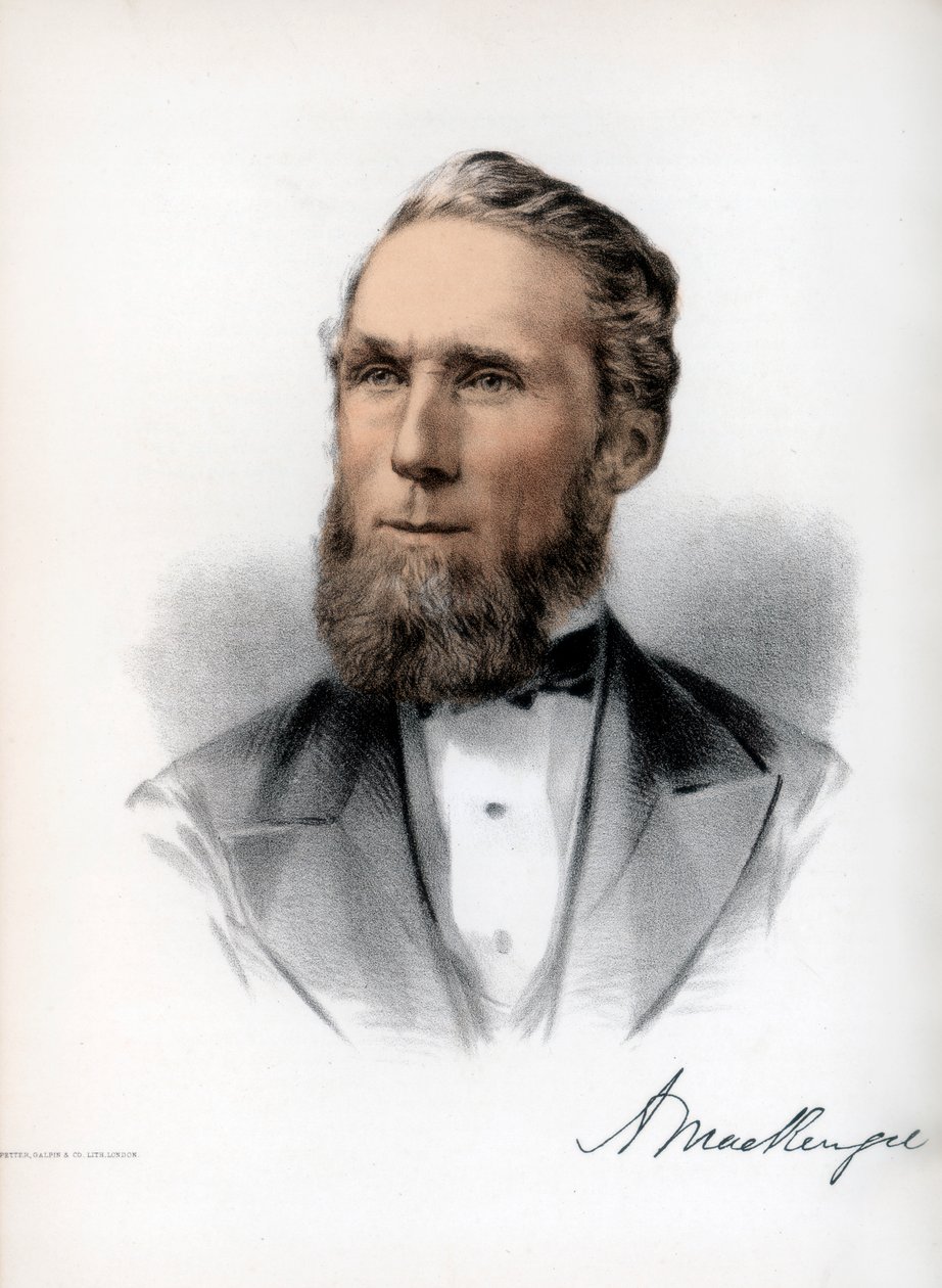 Alexander Mackenzie, Kanadas andre premiärminister, c1890. av Petter and Galpin Cassell