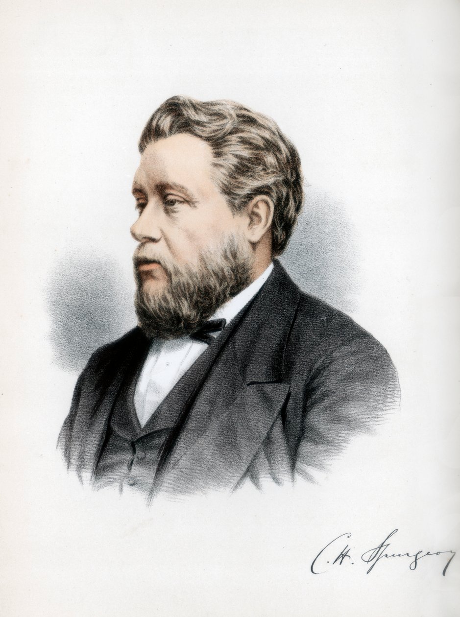 Charles Haddon Spurgeon, brittisk baptistpredikant, c1890. av Petter and Galpin Cassell