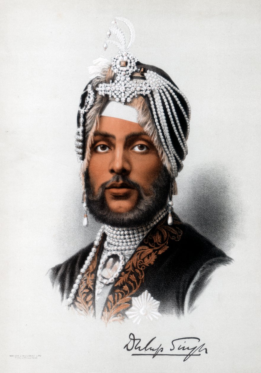 Duleep Singh, sikhisk härskare, c1890. av Petter and Galpin Cassell