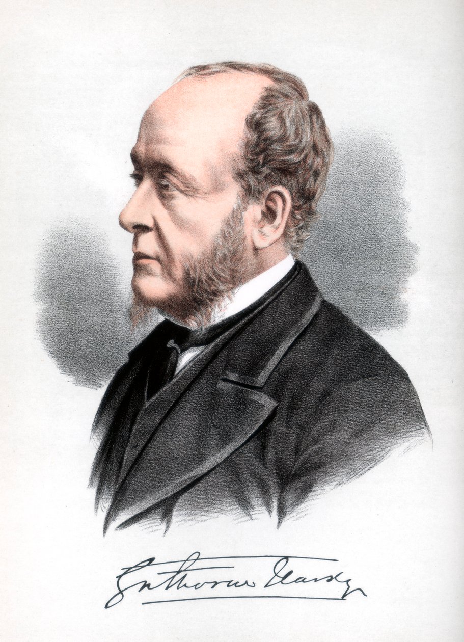 Gathorne Hardy, 1:e earl av Cranbrook, brittisk konservativ politiker, c1890. av Petter and Galpin Cassell