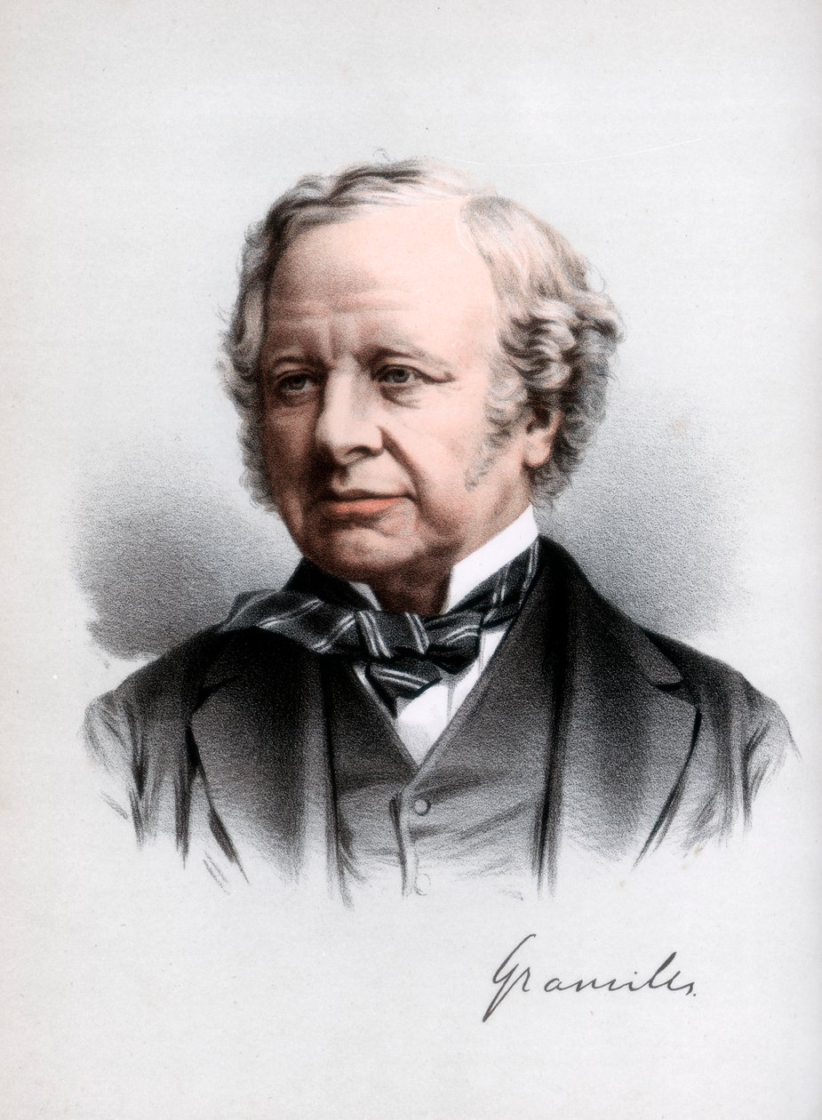 Granville Leveson-Gower, 2nd Earl Granville, brittisk liberal statsman, c1890. av Petter and Galpin Cassell